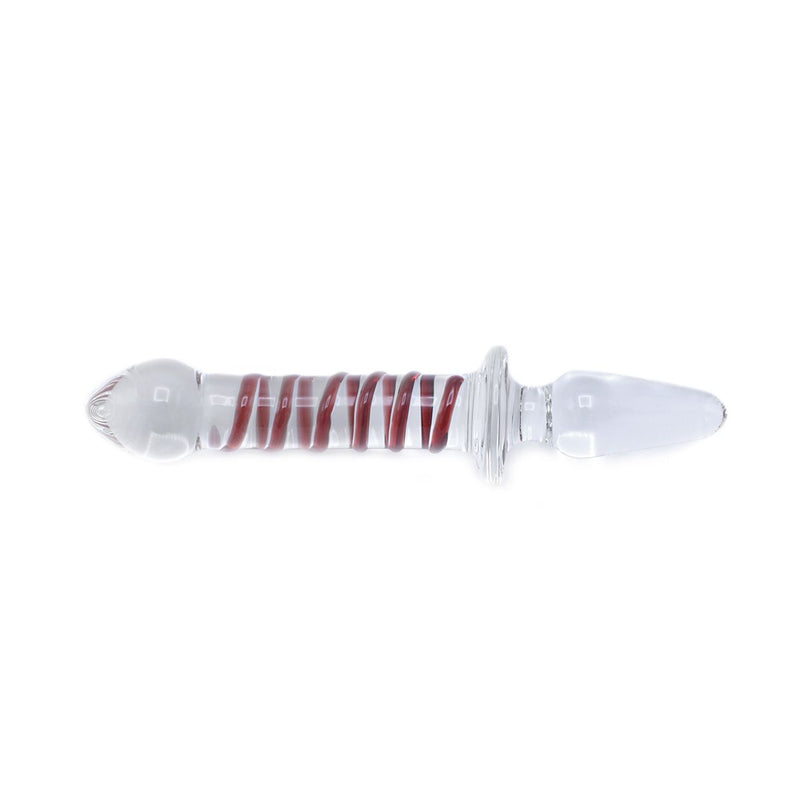 Kiotos - Glazen Dildo En Glazen Buttplug 2-in-1 SWIRL-Erotiekvoordeel.nl