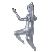 To Infinity - Opblaaspop Alien Vrouw met Drie Borsten - Zilver-Erotiekvoordeel.nl