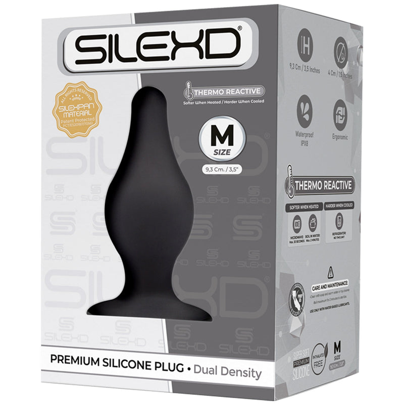 XXXSILEXD - Anaal Plug Model 2 - Zwart- Verkrijgbaar in 4 maten-Erotiekvoordeel.nl
