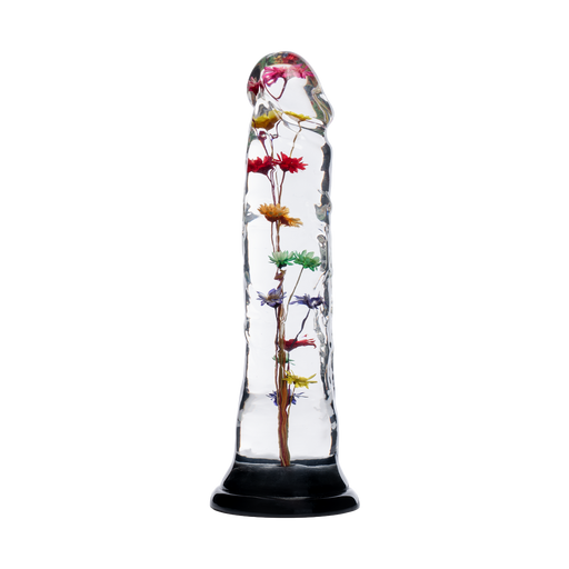 LOVISS - Helichrysum Garden Flower Dildo Texture - Transparant-Erotiekvoordeel.nl