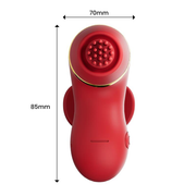 IY - Beeny - Multifunctionele vibrator - Met 4 Opzetstukjes - Rood-Erotiekvoordeel.nl