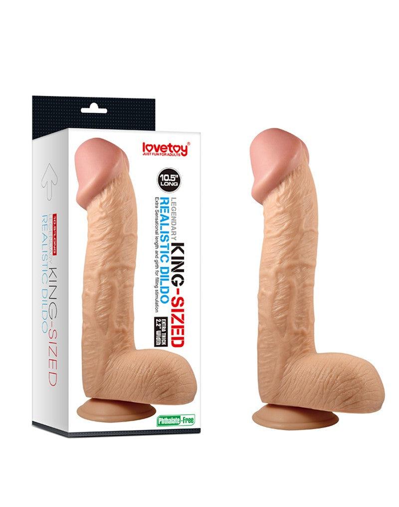 LoveToy - Realistische Kingsize dildo 26,5 cm-Erotiekvoordeel.nl