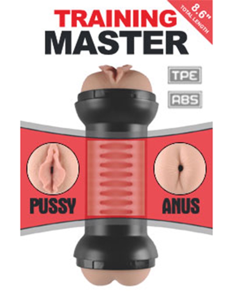 LoveToy - Training Master - Dubbele Masturbator - Pussy & Ass-Erotiekvoordeel.nl
