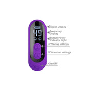 Pretty Love - Sabien - Rabbit Vibrator met LED Display - Paars-Erotiekvoordeel.nl