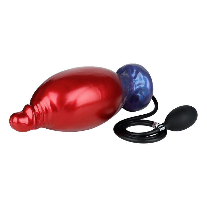 Power Monsters - Shadow Behemoth - Opblaasbare Monster Dildo - 22 cm - Rood/Blauw-Erotiekvoordeel.nl