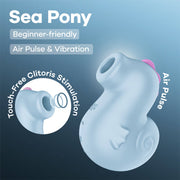 Satisfyer - Sea Pony - Luchtdruk Vibrator - Blauw-Erotiekvoordeel.nl