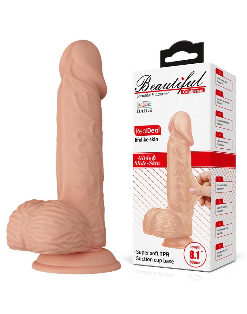 Pretty Love - Catoblepas - Realistische Dildo - 20.6 x 4.4 cm - Lichte Huidskleur-Erotiekvoordeel.nl