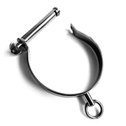 Black Label - Darby-stijl RVS Slaven Halsband - Collar-Erotiekvoordeel.nl
