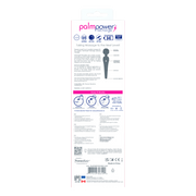 PalmPower - Recharge Wand Massager - Flexibele Kop - Blauw/Zwart. xxxx-Erotiekvoordeel.nl