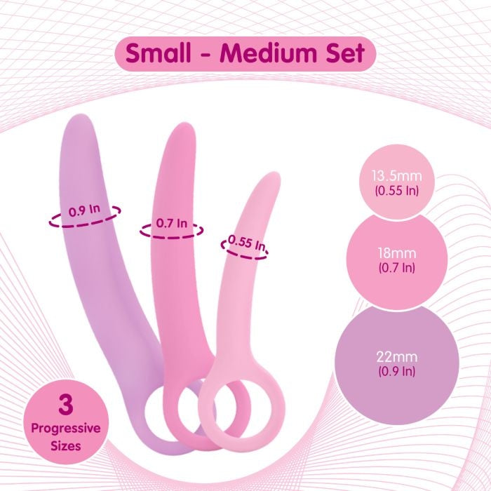 Skinsss - Vaginale Dilators Set - Maat S/M - 3 stuks-Erotiekvoordeel.nl