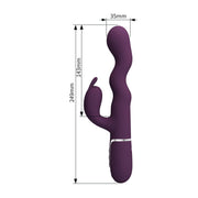 Pretty Love - Laurens - Rabbit Vibrator met Climax Button - Paars-Erotiekvoordeel.nl