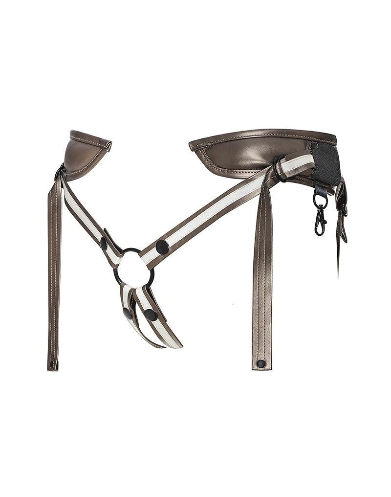 Strap-On-Me - Desirous - Strapon Harnas - PVC Leatherette - Bronskleurig-Erotiekvoordeel.nl