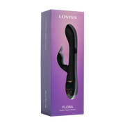 LOVISS - Flora Garden Rabbit Vibrator – Zwart-Erotiekvoordeel.nl
