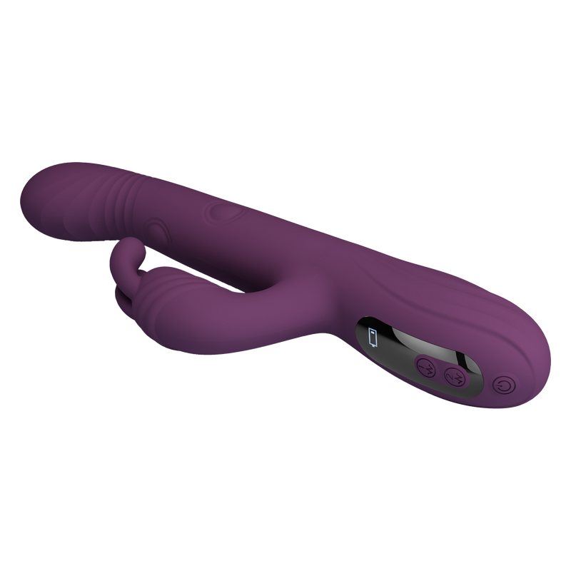 Pretty Love - Dee - Rabbit Vibrator met LED Display - Paars-Erotiekvoordeel.nl
