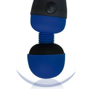 PalmPower - Recharge Wand Massager - Flexibele Kop - Blauw/Zwart. xxxx-Erotiekvoordeel.nl