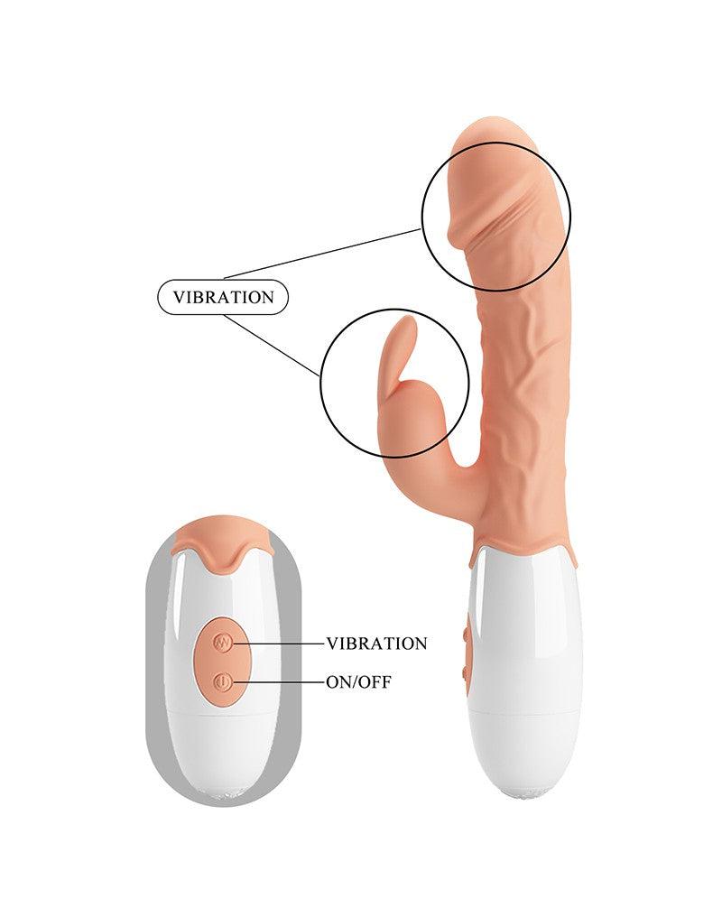 Pretty Love - Easter Bunny - Rabbit Vibrator - Lichte Huidskleur-Erotiekvoordeel.nl