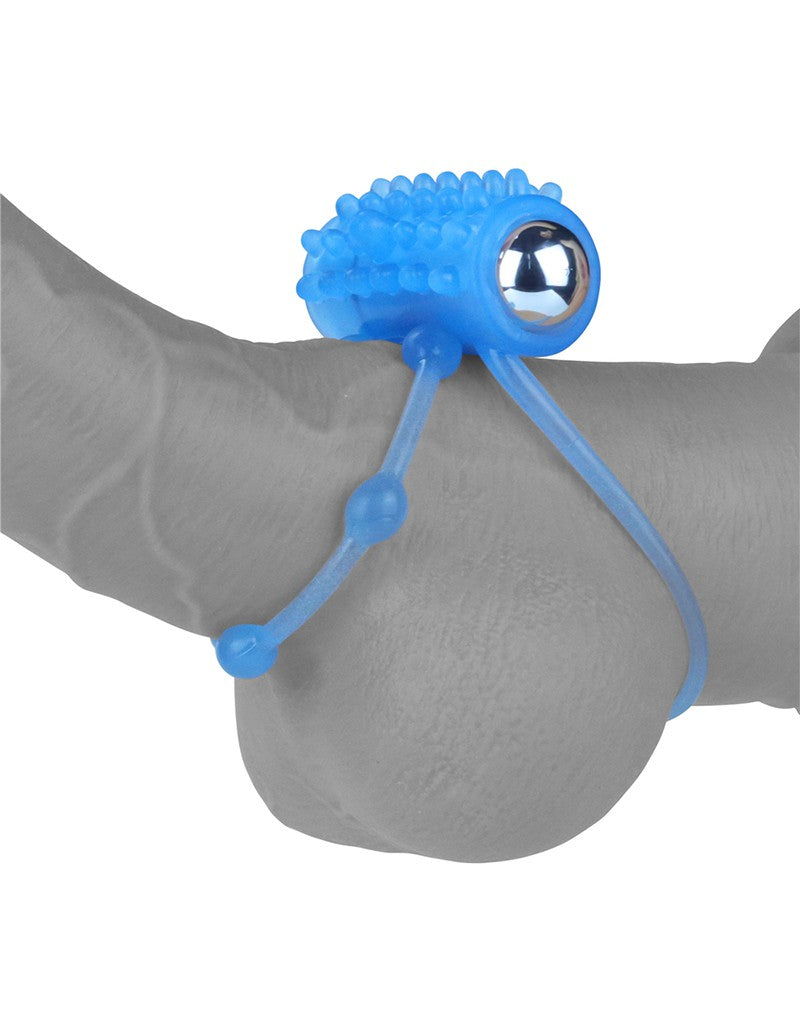 LoveToy - Lumino Play - Vibrerende Cockring Met Nopjes- Glow In The dark-Erotiekvoordeel.nl