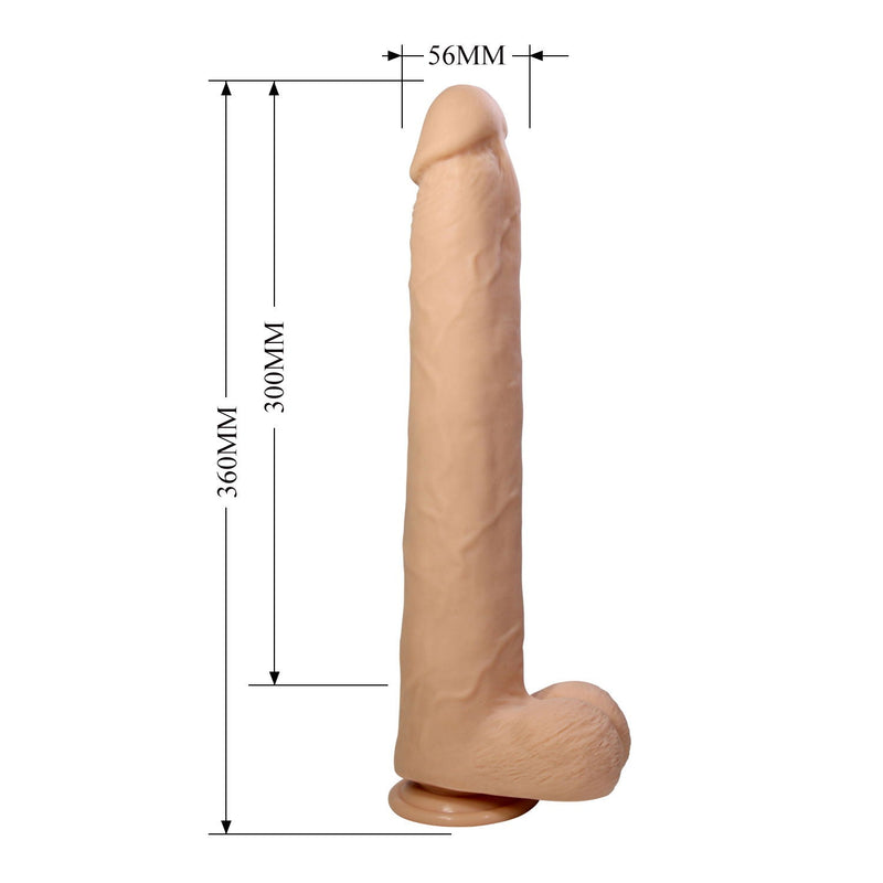 Pretty Love - Dany - Super Grote Dildo - 36 cm - Lichte Huidskleur-Erotiekvoordeel.nl
