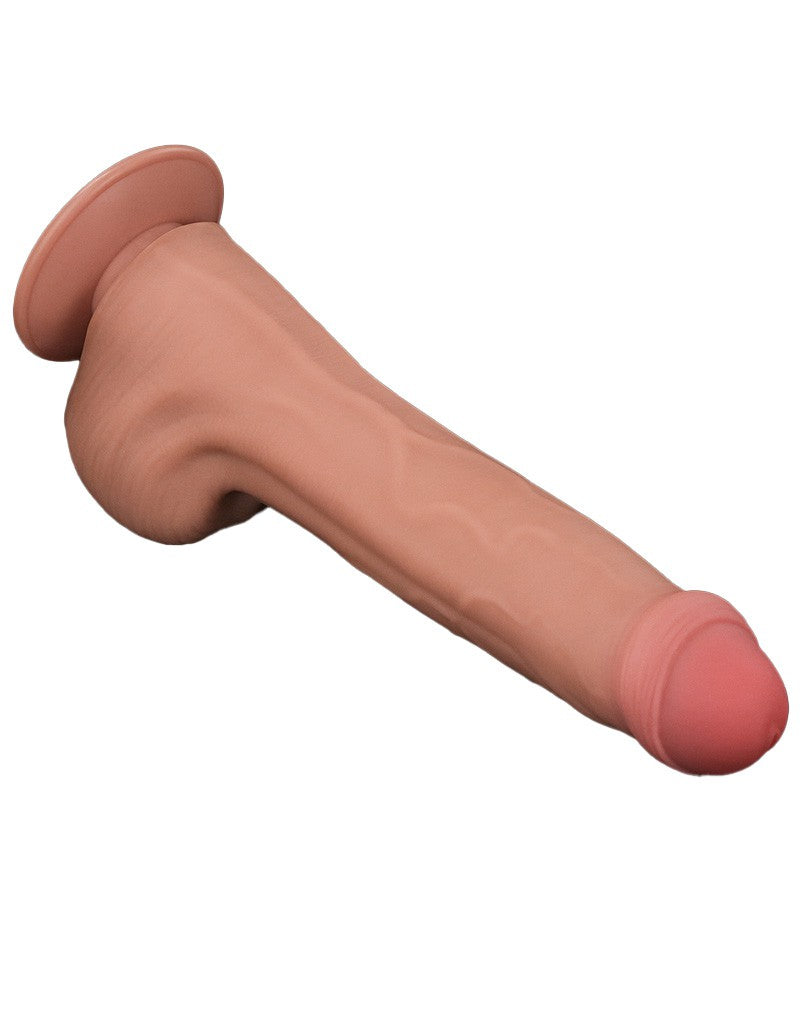 LoveToy - Sliding Skin Dildo - Lengte 29 cm - Lichte Huidskleur-Erotiekvoordeel.nl