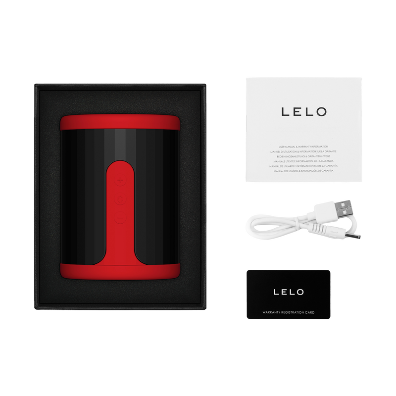 LELO - F2S Master Blaster- Stamina Trainer & Stroker - App Control - Rood-Erotiekvoordeel.nl