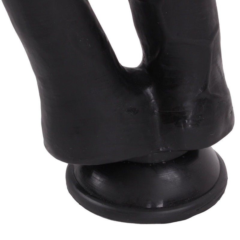 Kiotos Cox - Dildo Voor Dubbele Penetratie - 19 x 3/3.5 cm - Zwart-Erotiekvoordeel.nl