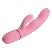Pretty Love - Zach - Rabbit Vibrator met Vierzijdige Klopfunctie - Roze-Erotiekvoordeel.nl