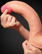 LoveToy - Realistische XXL Dildo Met Zuignap 30.5 cm - Lichte Huidskleur-Erotiekvoordeel.nl