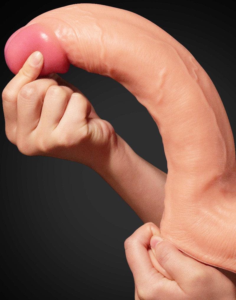 LoveToy - Realistische XXL Dildo Met Zuignap 30.5 cm - Lichte Huidskleur-Erotiekvoordeel.nl