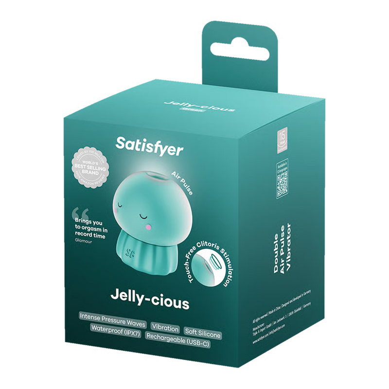 Satisfyer - Jelly-cious - Luchtdruk Vibrator - Groen-Erotiekvoordeel.nl