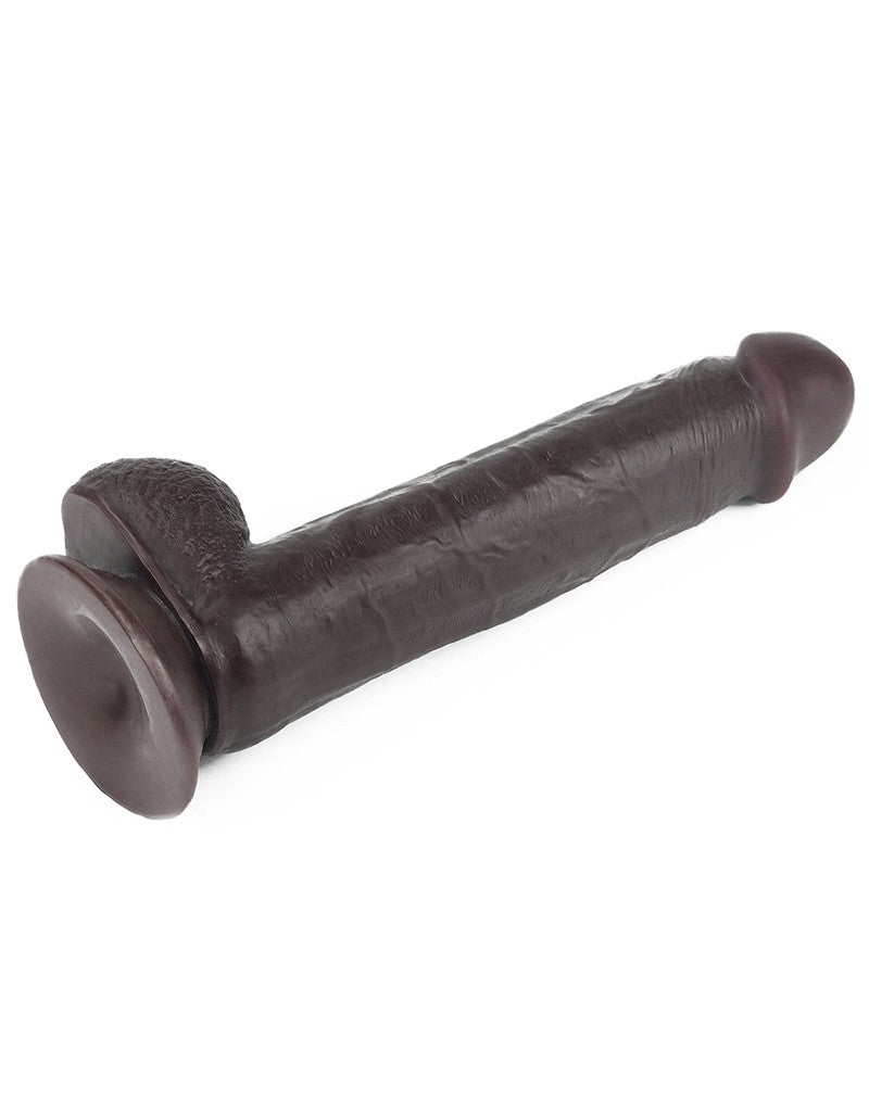 LoveToy - Dildo Met Sliding Skin Technologie - 21 x 4.5 cm - Bruin-Erotiekvoordeel.nl