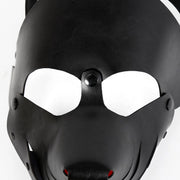 Kiotos - Puppy Masker - Dog Hood - Kunstleer - Zwart-Erotiekvoordeel.nl