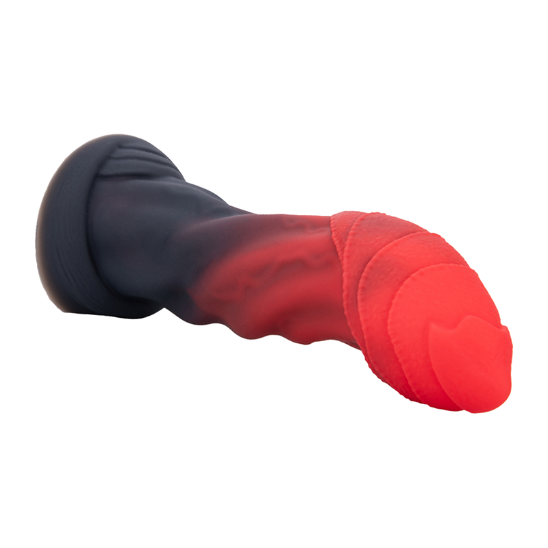 Power Monsters - Infernal Goliath - Monster Dildo - 25 cm - Zwart/Rood-Erotiekvoordeel.nl
