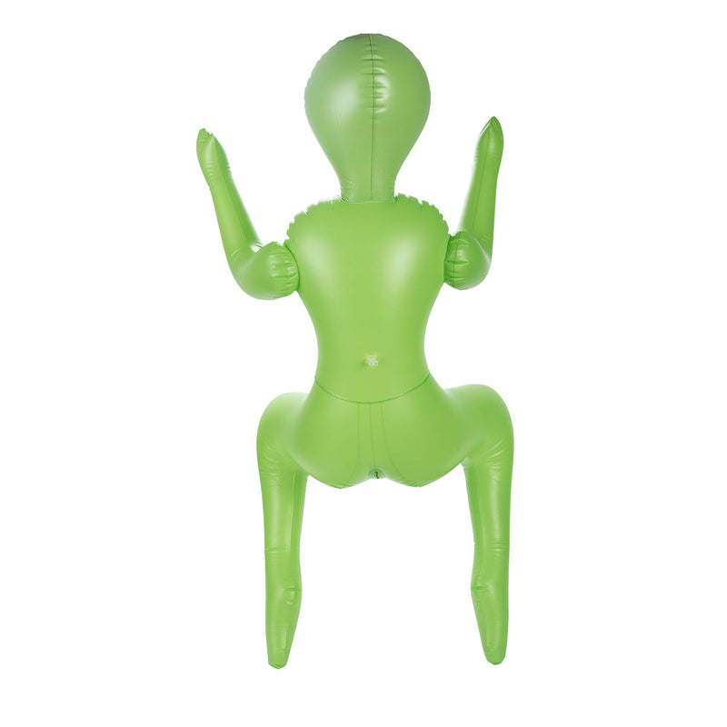 To Infinity - Opblaaspop Alien Vrouw met Drie Borsten - Groen-Erotiekvoordeel.nl
