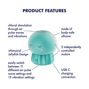 Satisfyer - Jelly-cious - Luchtdruk Vibrator - Groen-Erotiekvoordeel.nl