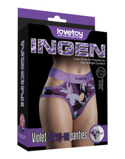 LoveToy - Ingen - Violet Strap-on Slipje - Maat M/L - Paars-Erotiekvoordeel.nl