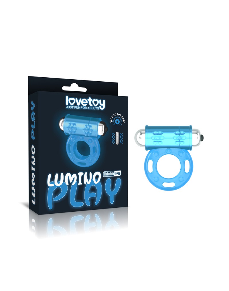 LoveToy - Lumino Play - Vibrerende Cockring - Glow In The dark-Erotiekvoordeel.nl