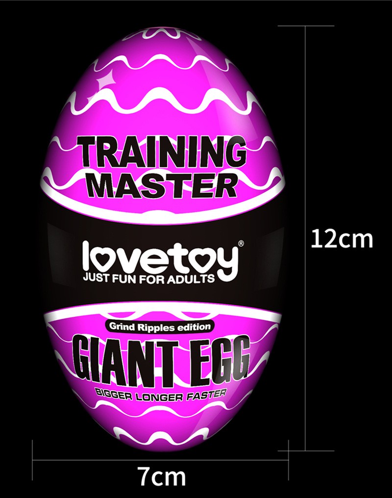 LoveToy - Giant Egg - Masturbator Ei - Paars-Erotiekvoordeel.nl