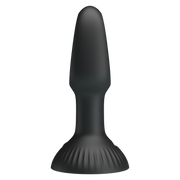 Pretty Love - Hubert - Vibrerende Buttplug - Anaal Vibrator - Met Wiebelend Tongetje - Zwart-Erotiekvoordeel.nl