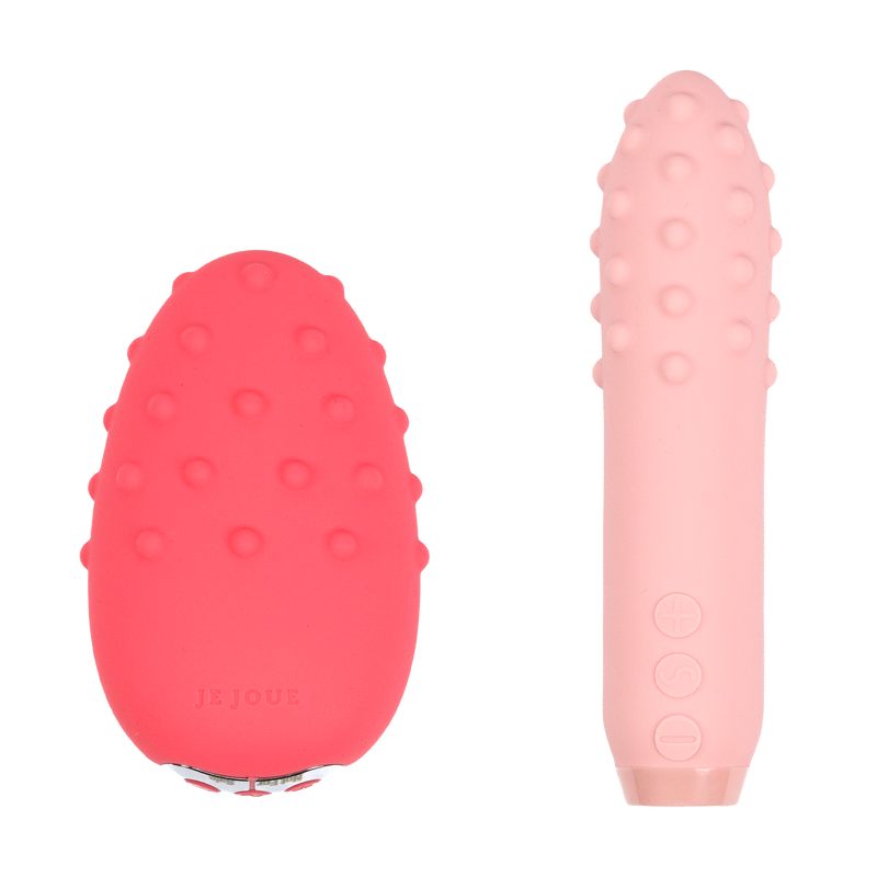 Je Joue - Cadeauset Double Trouble - Bullet Vibrator & Clitoris Vibrator - Roze/Koraal