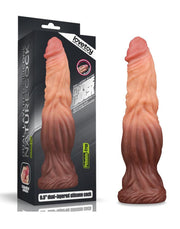 LoveToy - Realistische XXL Dildo 24.5 cm - Lichte/donkere Huidskleur-Erotiekvoordeel.nl