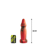 Brutus Nightmare - Missile - Vac-U-Lock Buttplug - Siliconen - Rood/Zwart-Erotiekvoordeel.nl