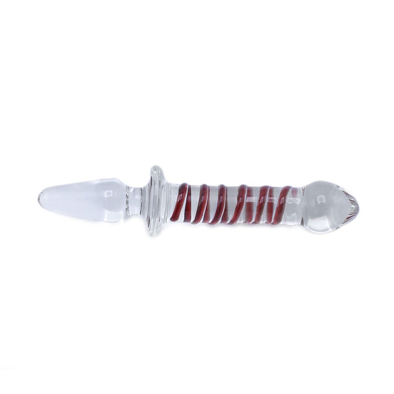 Kiotos - Glazen Dildo En Glazen Buttplug 2-in-1 SWIRL-Erotiekvoordeel.nl