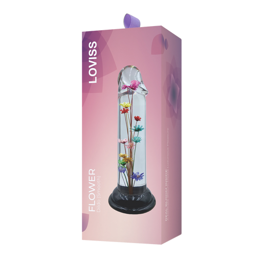 LOVISS - Helichrysum Garden Flower Dildo Smooth - Transparant-Erotiekvoordeel.nl