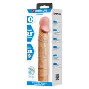 Pretty Love - Chelsey - Realistische Penis Sleeve - 22,5 cm - Lichte Huidskleur-Erotiekvoordeel.nl