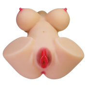 Crazy Bull - Emma - Masturbator met Borsten en Twee Ingangen - Lichte Huidskleur-Erotiekvoordeel.nl