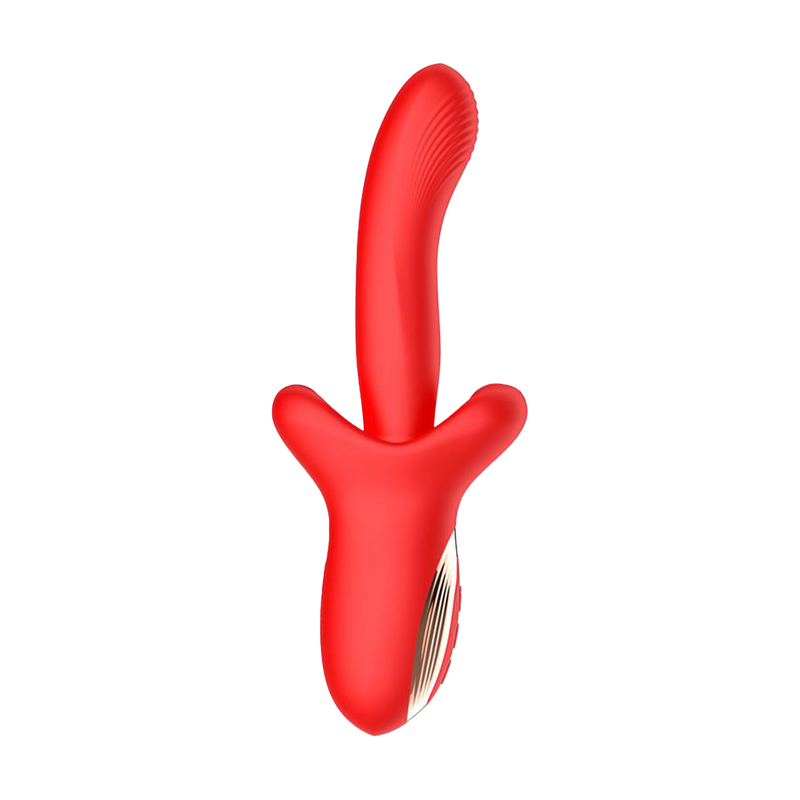 IY - Vyron - Stotende & Knabbelende Vibrator - Rood-Erotiekvoordeel.nl