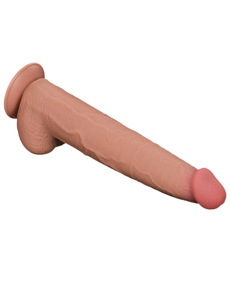 LoveToy - Sliding Skin Dildo - Lengte 34 cm - Lichte Huidskleur-Erotiekvoordeel.nl