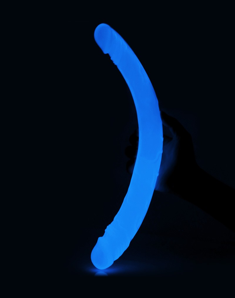 LoveToy - Lumino Play - Dubbele Dildo - 37 cm - Glow In The dark-Erotiekvoordeel.nl
