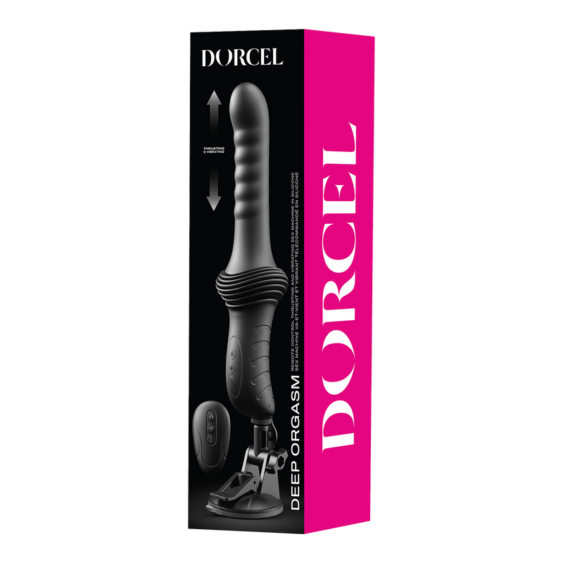 Dorcel - Deep Orgasm - Stotende Vibrator - Verwarmend - Met Zuignap - Zwart-Erotiekvoordeel.nl
