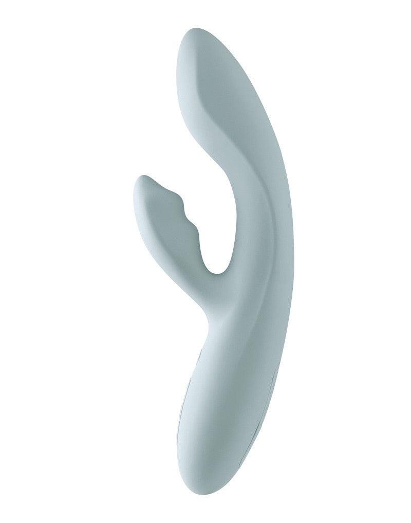 Svakom - Chika - Verwarmende Rabbit Vibrator - Met App Control - Lichtgrijs-Erotiekvoordeel.nl